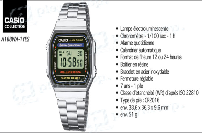 comment enlever alarme montre casio